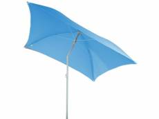 Parasol de plage carré hélenie - l. 180 x l. 180 cm - bleu clair