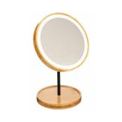 Silumen - Miroir Lumineux Maquillage en Bambou Dimmable