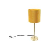 Simplo - Lampe de table avec Abat-Jour - 1 lumière - ø 20 cm - Jaune - Moderne, Art Deco, Rustique, Classique/Antique - éclairage intérieur - Salon i