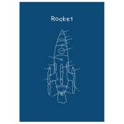 Sklum - Affiche Lumineuse (70x50 cm) Esttels Rocket