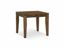 Table à manger bois marron 90x90x78.5cm - décoration d'autrefois