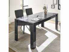Table extensible 180 gris laqué design paolo 3