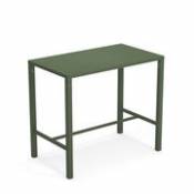 Table haute Nova / 120 x 70 cm x H 105 cm - Acier - Emu vert en métal