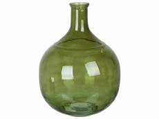Vase à fleurs vert 34 cm achaar 330671