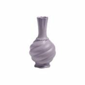 Vase Tudor / Ø 10 x H 19 cm - Porcelaine - & klevering violet en céramique