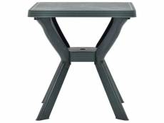 Vidaxl table de bistro vert 70x70x72 cm plastique 48800
