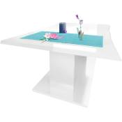 Vladon - Table de Salon Table basse d'appoint Melo en Blanc haute brillance - Blanc haute brillance - Blanc haute brillance