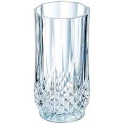 6 verres à eau vintage 28cl Longchamp - Cristal d'Arques - Verre ultra transparent au design vintage Cristal Look
