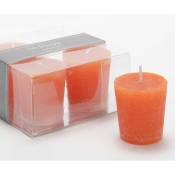 Amadeus - Lot de 4 bougies Votive 4,3 x 4,7 cm orange - Orange