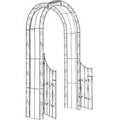 Arc de jardin avec porte de style rustique et rétro