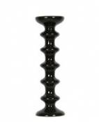 Bougeoir Slave / Céramique - H 30 cm - Maison Sarah Lavoine noir en céramique