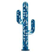 Cactus métal 3 branches origami - Bleu 170 cm - Bleu