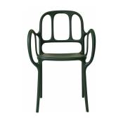 Chaise en polypropylene vert foncé Mila - Magis
