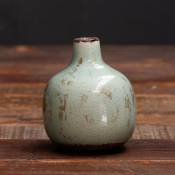 Chehoma - Vase céramique vert-de-gris 9cmx10cm - Vert de gris
