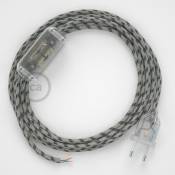 Cordon pour lampe, câble RD54 Stripes Anthracite 1,80