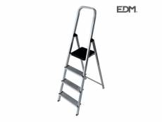 Escabeau domestique aluminium 4 marches edm E3-75053