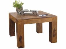 Finebuy table basse bois massif table de salon 60 x 40 x 60 cm | table d'appoint style maison de campagne | meubles en bois naturel table de sofa | ta