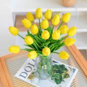 Ineasicer - Bouquet de 10 tulipes artificielles superbes