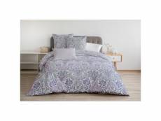 La belladonna parure de couette 100% coton - violet - 220x240 cm