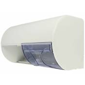 Le Sanitaire - Distributeur de papier de toilette abs blanc, Air-Wolf, 2 rouleaux
