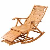 Lounge Chair Réglable Chaise Inclinable En Bambou
