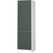 Meuble réfrigérateur Fame-Line 60 cm blanc/vert style