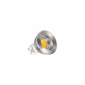 Miidex Lighting - Ampoule led GU10 6W cob Aluminium 75° (Dimmable en option) ® blanc-chaud-3000k - non-dimmable