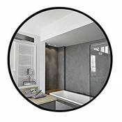 Miroir - miroir rond de salle de bain en fer forgé, miroir mural blanc 60/70 / 80cm (taille : 70cm)