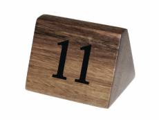 Numéros de table en bois olympia 11 à 20