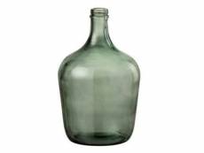 Paris prix - vase design en verre "carafe" 30cm vert