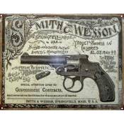 Plaque métallique Rectangulaire Smith and Wesson 40.5