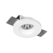 Silamp - Support Spot GU10 led Rond Blanc Ø100mm