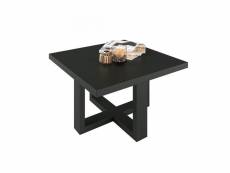Table basse design forme carrée collection coxi coloris noir super mat.