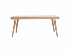 Table basse rectangulaire scandinave bois clair l95