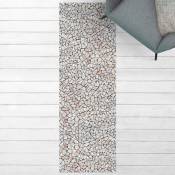 Tapis en vinyle - Natural Stone Mosaic With Sandy Joints