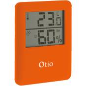 Thermomètre hygromètre magnétique orange Otio Orange
