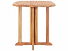 Vidaxl table pliable de jardin papillon 120x70x75 cm bois teck solide 49002