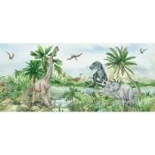Ag Art - Poster géant horizontal Dinosaure en couleur 170 x 75 cm