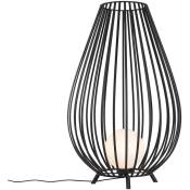 Angela - Lampadaire - 1 lumière - h 110 cm - Noir - Design - éclairage intérieur - éclairage intérieur - Noir - Qazqa