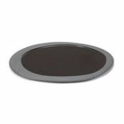 Assiette Inner Circle / Large - 33 x 30 cm / Grès - valerie objects gris en céramique