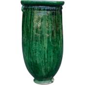 Biscottini - Vase en terre cuite Sahara Desert finition vert glacé