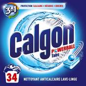 Calgon Pastilles 3en1 Anticalcaire Nettoyant Lave-Linge
