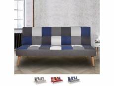 Canapé patchwork 3 places clic clac de salon au design moderne kolorama Modus Sofà