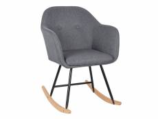 Chaise à bascule pieds en acier fauteuil à bascule