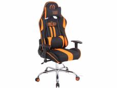 Chaise de bureau limit xm en tissu , noir / orange