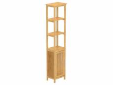 Eisl armoire haute avec 3 compartiments bambou 40x30x190 cm