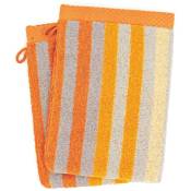 Gant de toilette 16x21 pure stripes - Orange Butane
