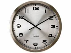 Horloge ronde en métal poli maxie 50 cm