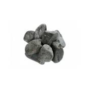 Jardinex - Galet noir mat 30/60 mm - Filet 20 kg - Gris anthracite - Gris anthracite
