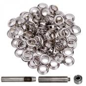 Kit de 100 oeillets en métal avec set d'outils - Diam
